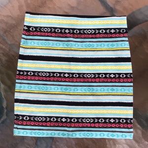 Aztec Print Pencil Skirt